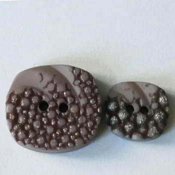 Knoflík Knoflík šedý 101/36 - Šedá, 15 mm