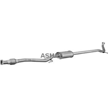 Výfukový systém Stredni tlumic vyfuku ASMET 28.019