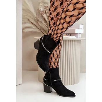 Dámská zimní obuv Boty na podpatku model 199288 Step in style 39