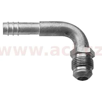 fitinka hliníková namačkávací konus samec 90° pro hadice G12 (16 mm) závit UNS 1"1/16