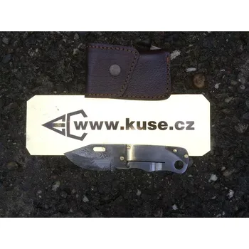 kapesní nůž kuse.cz Damašek - Plochý skládací nůž