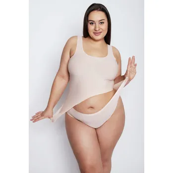 Dámská móda Fíky Julimex Flexi-one Plus Velikost XL-3XL Béžová PLUS
