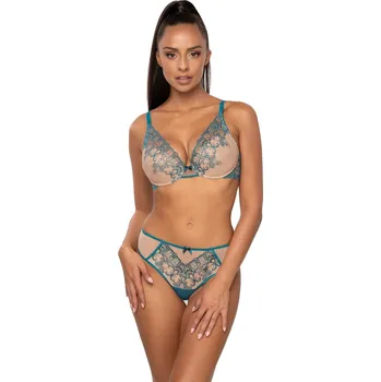 Kalhotky Podložka pod tanga S-3804/4 Maureen S-XL béžovo-tyrkysová 38