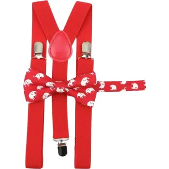 Kšandy Amparo Miranda® Set motýlek a kšandy H002 Red