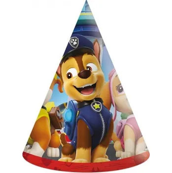 Party dekorace Tlapková patrola čepice papírové 6 ks p95605