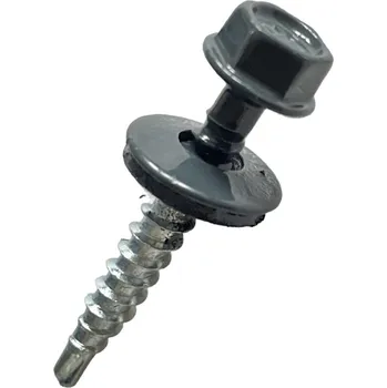 Vrut Vrut farmářský samovrtný s podložkou 4,8x35 šedý 7016 - 250ks