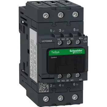 Stykač Schneider Electric LC1D40AJD 3P Everlink stykač AC3 440V 40A cívka 12V DC
