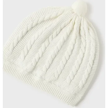 Kojenecká čepice čepice pletená Mayoral 9774 barva: smetanová, Rozměr: 12 měsíců, 80 cm