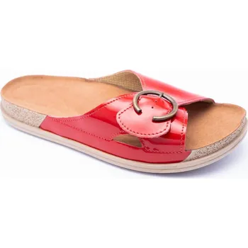 Dámská zdravotní obuv MEDISTYLE MALAGA 3M-I15 pantofel červený, červená - 36