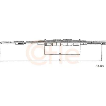 Autodíl Tažné lanko, parkovací brzda COFLE 10.743