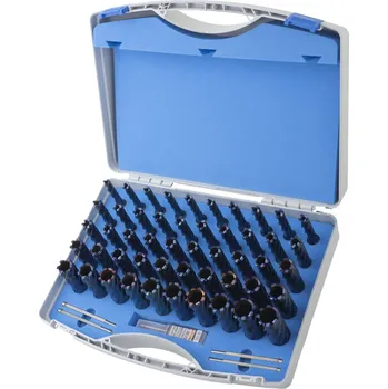Vrták Karnasch 201957 | Jadrové vrtáky BLUE-DRILL LINE 55 SET DELUXE PLUS, WELDON 12-32 mm, sada 50 ks