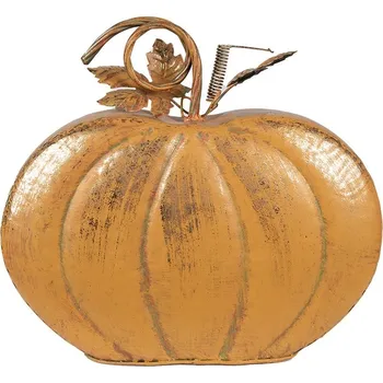 Bytová dekorace Oranžová kovová dekorace dýně Pumpkin - 34*15*32 cm
