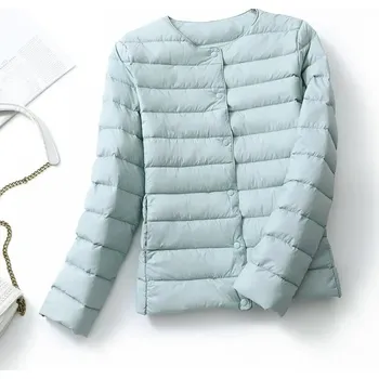 Dámská softshellová bunda Dámská prošívaná péřová bunda na přechodné období Barva: Zelená, Velikost: 3XL