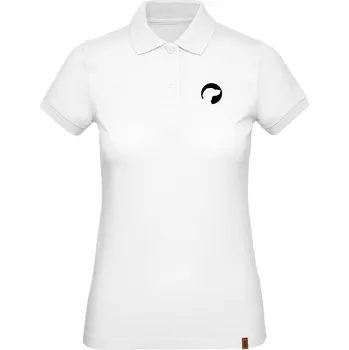 Dámská košile Dámská polokošile s potiskem - hlava ohaře - silueta - XS / Bílá