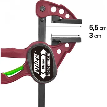 Truhlářská svěrka Piher - jednoruční rychlosvěrka - Micro Quick 10 cm Délka: 20 cm