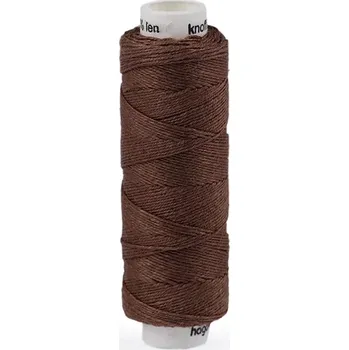 Nit Nitě lněné knoflíkové návin 50 METRŮ - 727 hnědá
