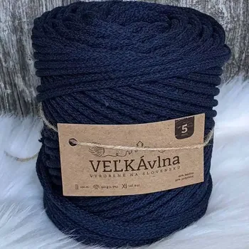 Příze Velká vlna Špagát 5mm Safír (Špagátová příze 5mm Zafir)