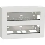 Schneider Electric NU121020 Unica System+ - Centrální jednotka 2x10 modulů povrchová, Bílá Antibakteriální