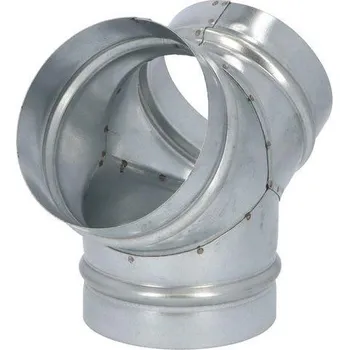 Ventilační potrubí VENTS 1009937 TMY 125Zn vzduchovod kovový-Spojka Y 3x125mm