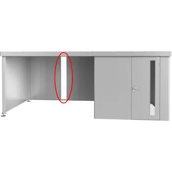 Zahradní domek Biohort NEO- prosklený panel do stěny postranní střechy- 3 barvy Barva: Stříbrná metalíza 47934