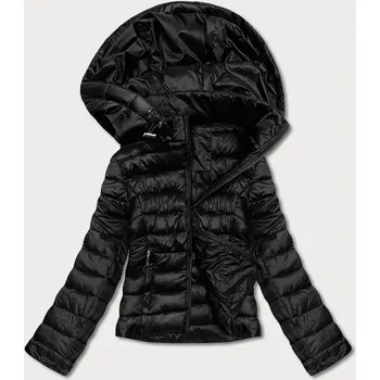 Černá dámská prošívaná bunda pro přechodné období (23M9001-392) odstíny černé XL (42)