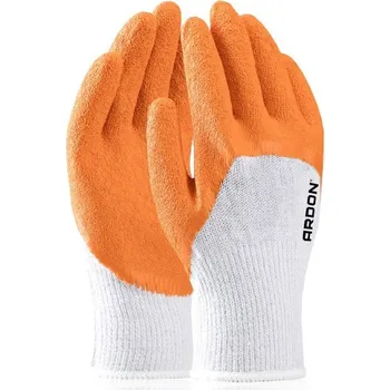 Pracovní rukavice ARDON Rukavice DICK KNUCKLE A9023/10 10 Standartní Oranžová odstíny