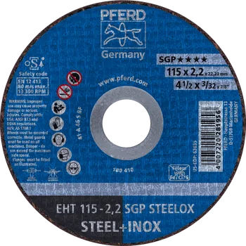Řezný kotouč Pferd 61330422 | Řezný kotouč 115 x 2,2 x 22,23 mm, SGP STEELOX
