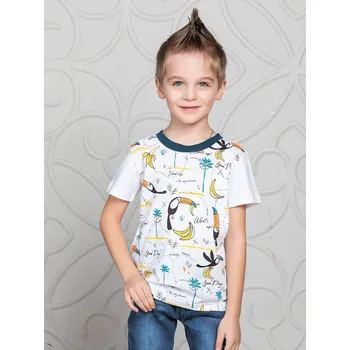 Chlapecké tričko Chlapecké tričko Tukan - bílá 110