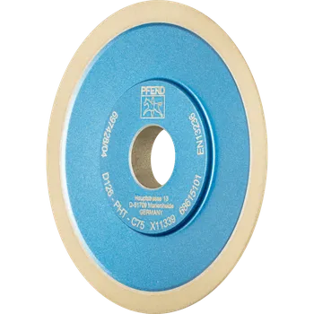 Brusný kotouč Pferd 68615101 | Diamantový brusný kotouč s pojivem z umělé pryskyřice Tvar 4BT9 100 x 6 x 1 x 20 mm, D 126, PHT