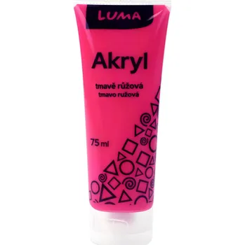 Výtvarná barva Barvy akrylové 75ml, růžová tmavě