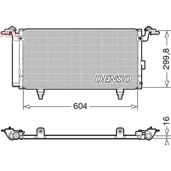 Výparník klimatizace Kondenzátor, klimatizace DENSO DCN36005