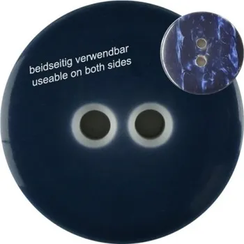 Knoflík Knoflík dámský DILL oboustranný v tmavě modré barvě - Tm.modrý, 18 mm