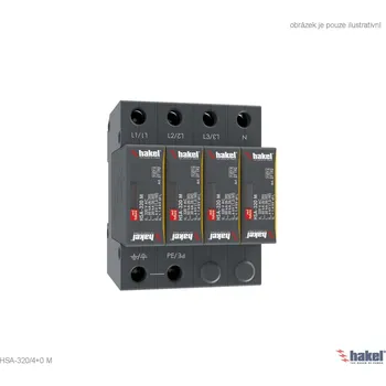 Přepěťová ochrana Hakel 27524 HSA-320/4+0 M SPD typ 2+3
