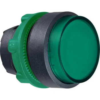 Stykač Schneider Electric ZB5AH33 Ovládací hlavice stiskací prosvětlená, s přesahem - zelená