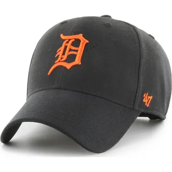 Módní doplněk 47 Brand Pánská Kšiltovka Detroit Tigers '47 MVP SNAPBACK, černá s oranžovým nápisem