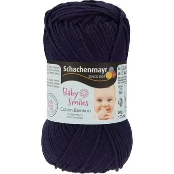 Příze Schachenmayr Baby Smiles Cotton Bamboo 1050 Námořnická Modrá (Příze Baby Smiles Cotton Bamboo Námořnická Modrá 1050)