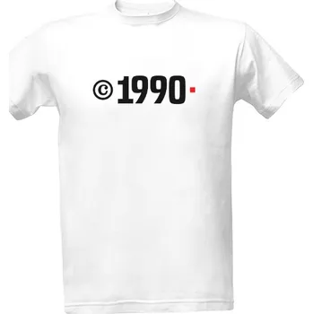 Tričko s potiskem Copyright 1990 Unikát pánské