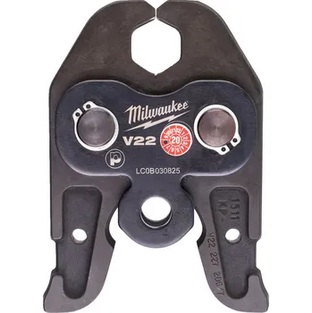 Ruční nářadí MILWAUKEE J18-V22 - čelist prof. V, nominální velikost: V22, pro M18 hydr. lis