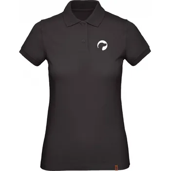 Dámská košile Dámská polokošile s potiskem - hlava ohaře - silueta - XL / Černá