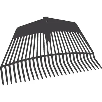 Hrábě Hrábě a vidle na listí 60cm bez násady (KP-1316010) (Univerzální hrábě a vidle na listí, otočením o 180 stupňů se získají z hrábí vidle, 26 zubů, bez násady, pracovní záběr 60 cm, materiál PA.)