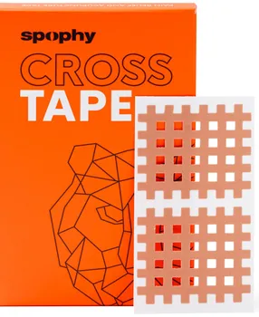 Tejpovací páska Spophy Cross Tape Typ C 40 ks 5,2 x 4,4 cm béžové