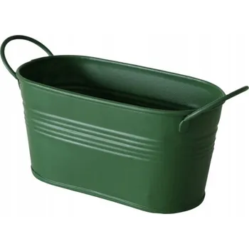 Květináč Květináč 9,5 x 8,5 cm kovový zelený