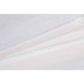 Brokát geometrický, čistě bílý, II. jakost, sartor.cz