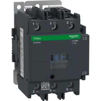 Stykač Schneider Electric LC1D80B7 Stykač 80A 1"Z" +1"V" 24V 50/60Hz