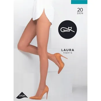 Dámské punčochy Silonky Gatta Laura 20 den Plus size Velikost: XL, Barva: Smetanová