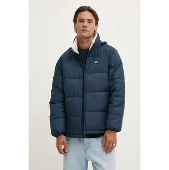 Bunda Tommy Jeans pánská, tmavomodrá barva, zimní, DM0DM20003 59X, vel. S