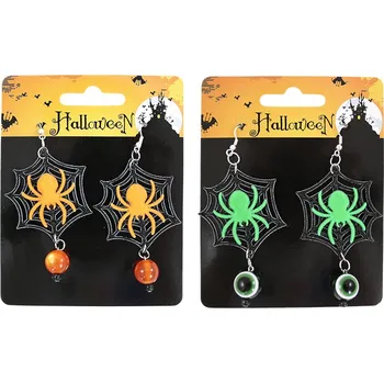 Módní doplněk Rappa Náušnice pavouci čarodějnické/Halloweenské