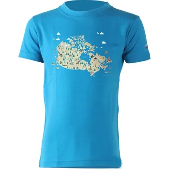 WILLY dětské merino triko - Modrá 5151 / 120 / Modrá