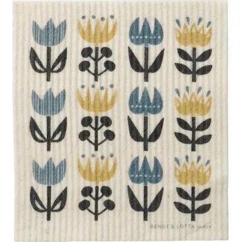 Utěrka Celulózová utěrka Tulip grey 17x20 cm, Klippan Švédsko