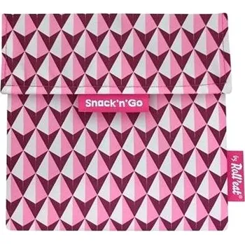 Svačinový box Roll´eat Snack'n'Go kapsa na svačinu - Tiles Pink